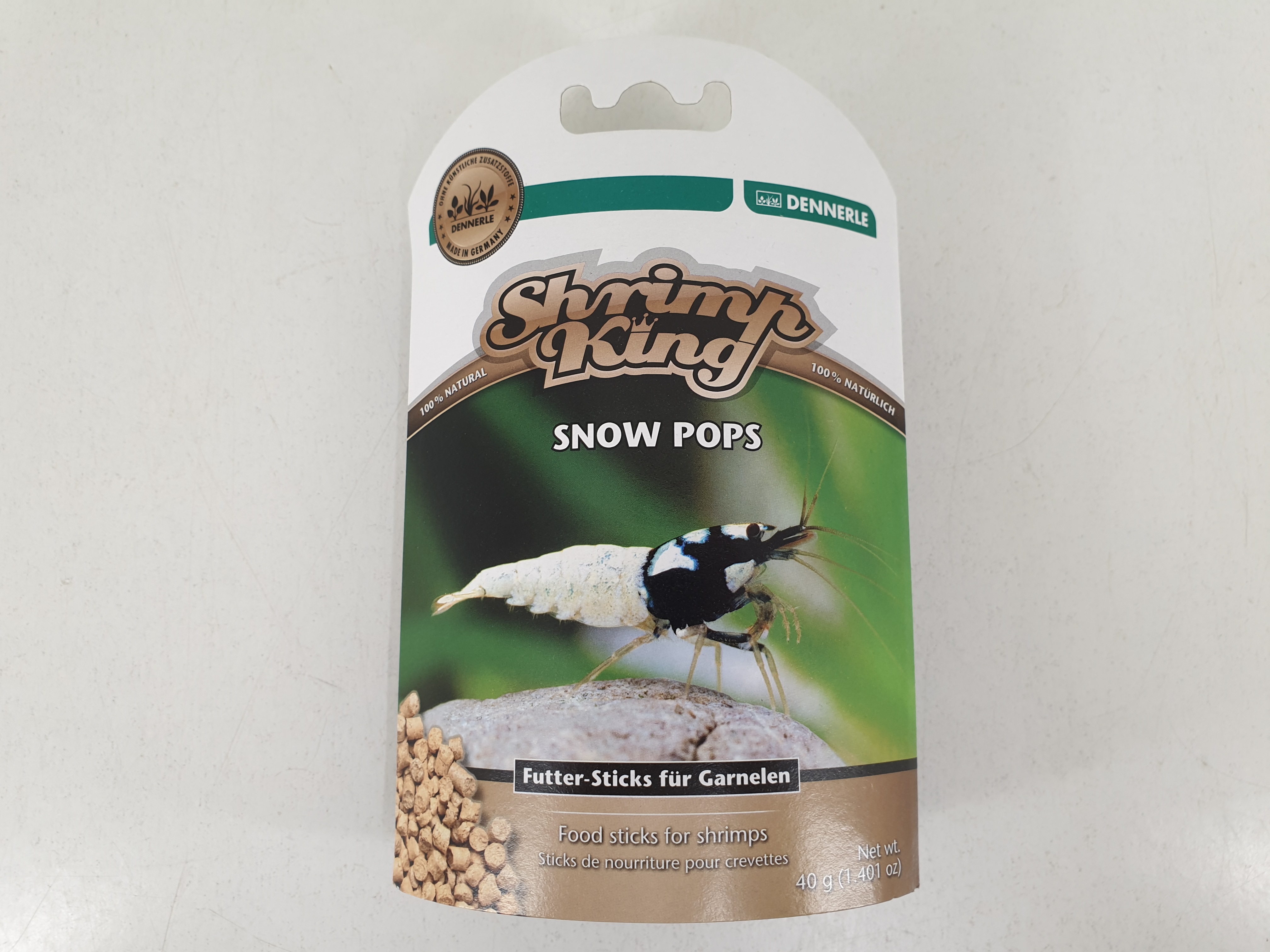 Dennerle Shrimp King Snow Pops - Bio-Futter-Sticks für Garnelen 40g