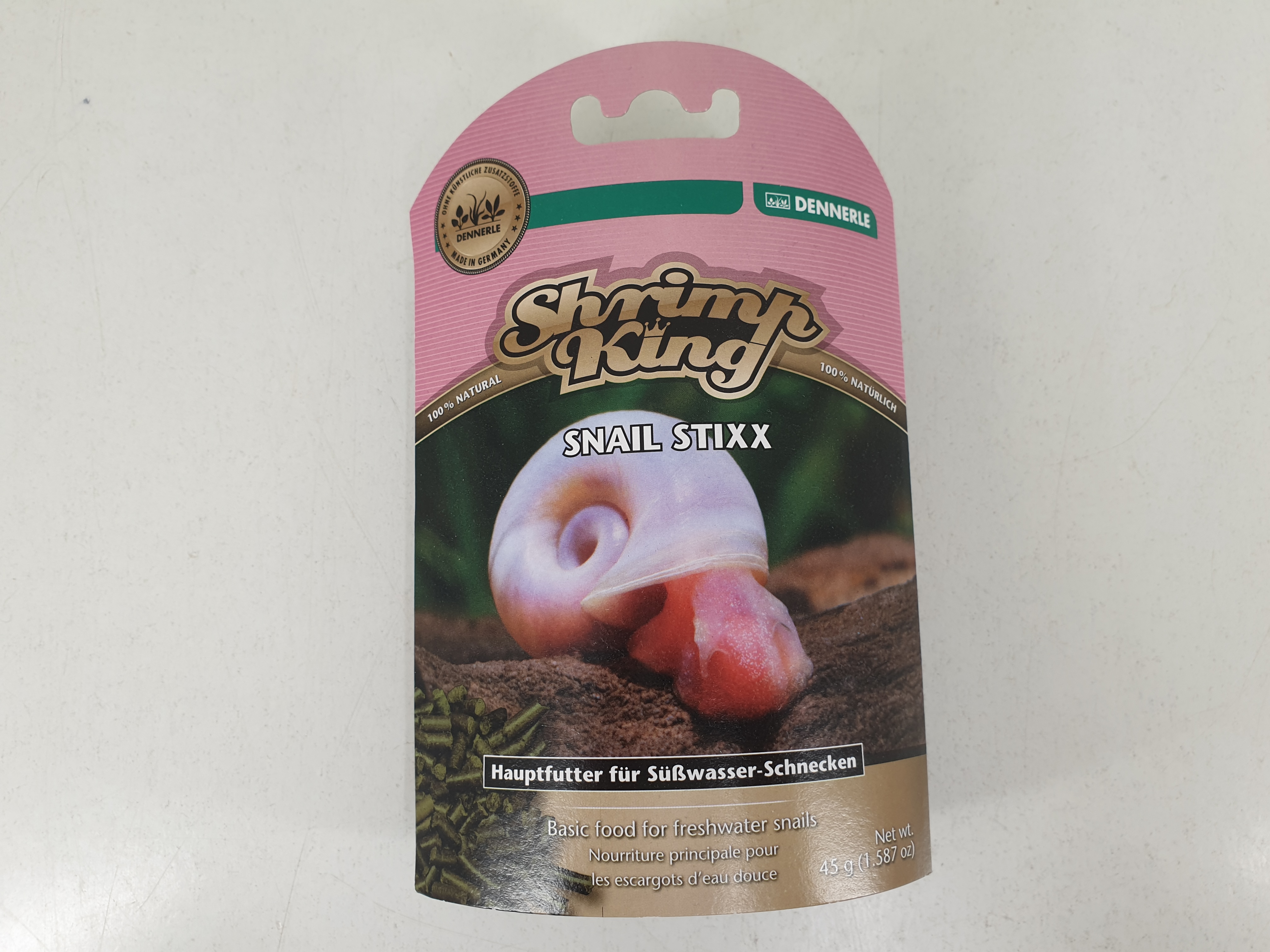 Dennerle Shrimp King Snail Stixx - Hauptfutter-Sticks für Schnecken 45g