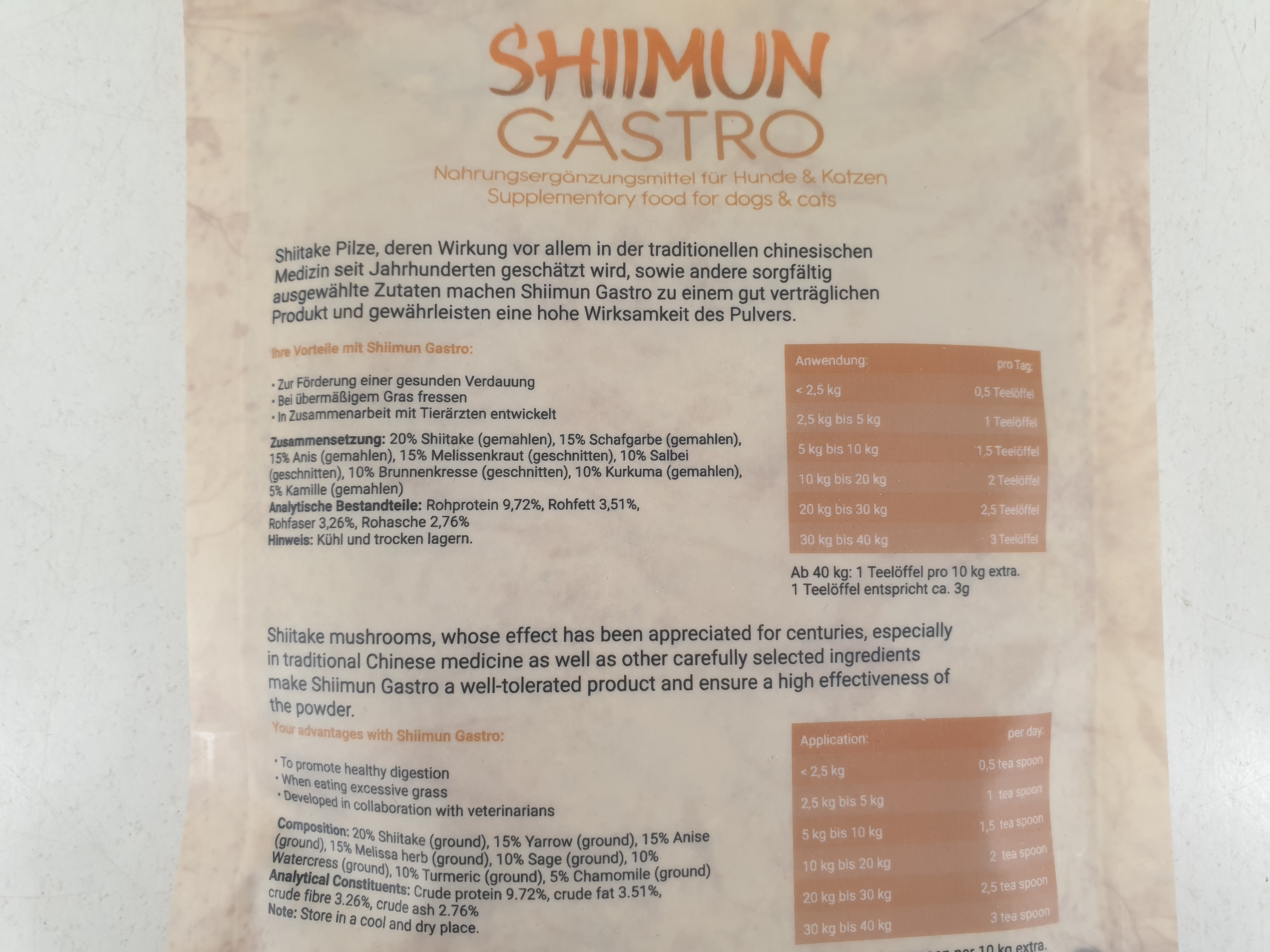Bellfor Shiimun Gastro Pulver - für eine gesunde Verdauung 50g